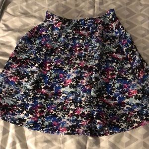 Multicolor Skater Skirt
